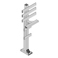 40-130-1SS MODULAR SOLUTIONS GUSSET BRACKET 90MM X 90MM WITH STAINLESS STEEL HARDWARE REINFORCEMENT ANGLE